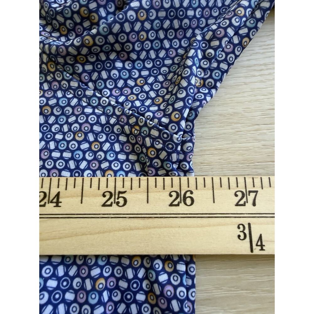 Peter Millar Summar Comfort Polo Golf Men’s Size XL Blue Geometric Logo - Picture 8 of 10